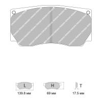 Ferodo Racing FRP3088 колодки тормозные, состав колодок "G" (DS 3.12), черный