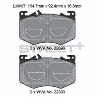 Pagid 8211 колодки тормозные передние, толщина 16,8 мм, состав SP (Street+)