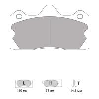 Ferodo Racing FRP3115 колодки тормозные задние, состав колодок "G" (DS 3.12), черный