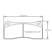 Pagid 1287 колодки тормозные, толщина 18 мм, состав RSC 3
