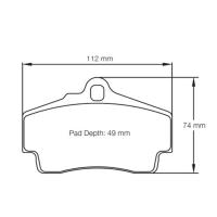 Pagid 2406 колодки тормозные задние, толщина 15,5 мм, состав RSL 19