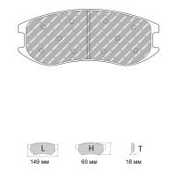 Ferodo Racing FRP3160 колодки тормозные передние, состав колодок "GB" (DS 3.12), черный