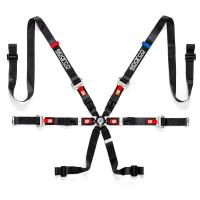 Sparco H-9 EVO ремни безопасности, 6 точек, 2", алюминий, черные