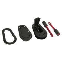 AeroCatch замки капота без ключа, черный