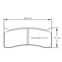 Pagid 8000 колодки тормозные, толщина 16 мм, состав RS 42