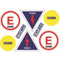 Sparco  наклейки (8 шт.), белый / красный / желтый