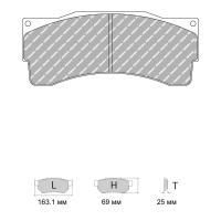 Ferodo Racing FRP3039 колодки тормозные передние, состав колодок DS Performance, черный