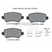 Pagid 8309 колодки тормозные задние, толщина 15,2 мм, состав SP (Street+)