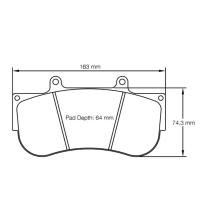 Pagid 2564 колодки тормозные передние, толщина 30 мм, состав RST 1