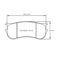Pagid 8093 колодки тормозные передние, толщина 28,5 мм, состав RST 4
