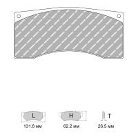 Ferodo Racing FRP3156 колодки тормозные задние, состав колодок "GB" (DS 3.12), черный