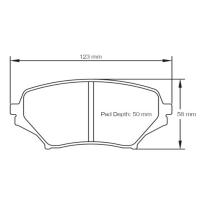 Pagid 8082 колодки тормозные передние, толщина 15 мм, состав RST 3