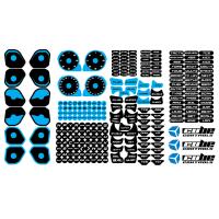 Набор наклеек для рулей Cube Controls, голубой