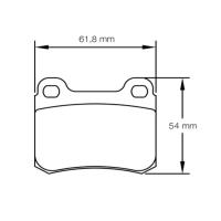 Pagid 1151 колодки тормозные, толщина 13,5 мм, состав RSH 42