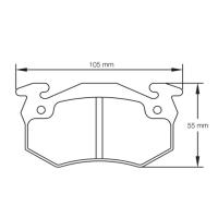 Pagid 1610 колодки тормозные задние, толщина 12 мм, состав RS 42