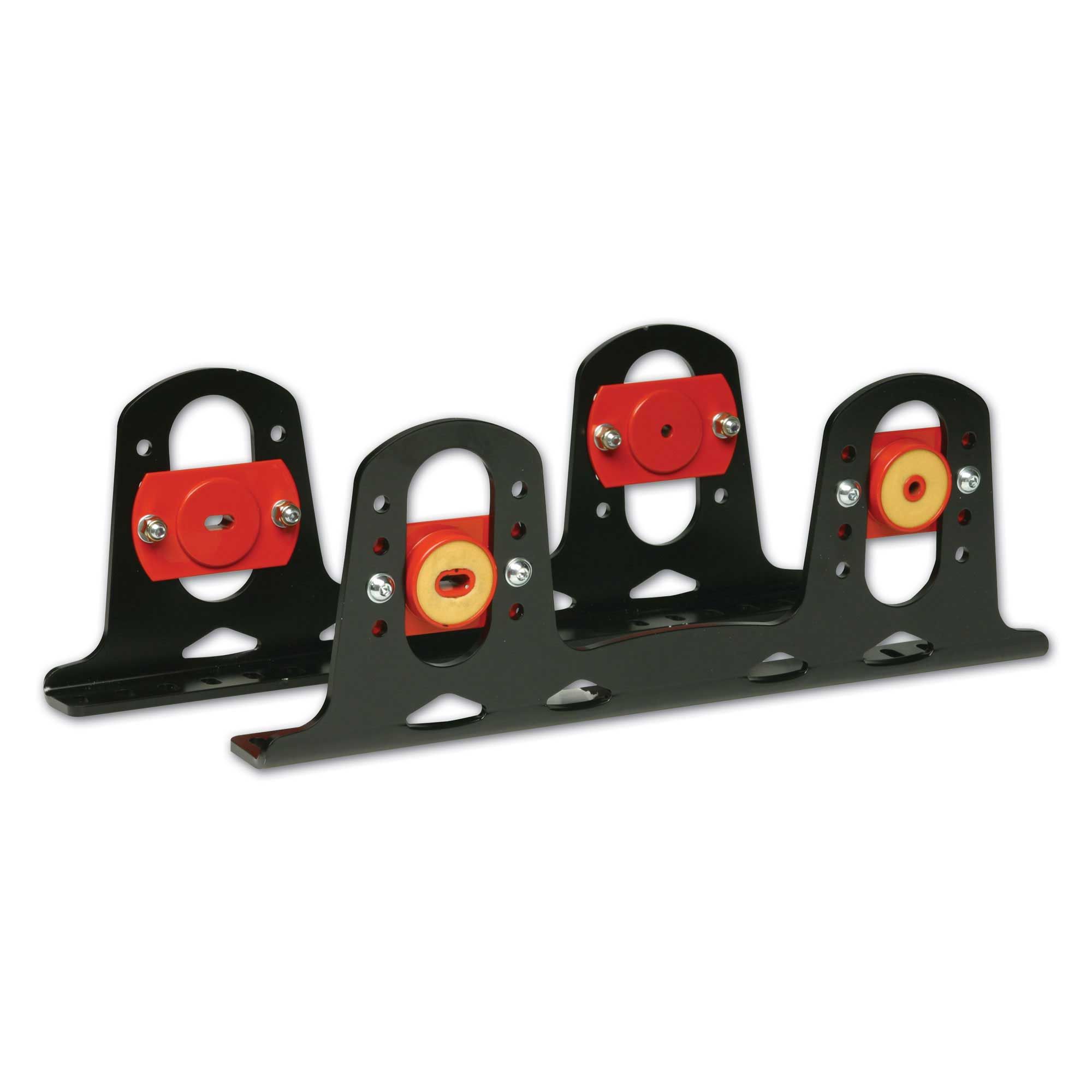 OMP кронштейны кресла с демпфером, 345 мм, 270 мм, алюминий, черный / красный