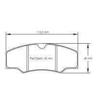Pagid 1749 колодки тормозные задние, толщина 16 мм, состав RSL 29