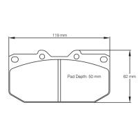Pagid 1406 колодки тормозные передние, толщина 14,5 мм, состав RSL 29