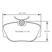 Pagid 1544 колодки тормозные передние, толщина 17,5 мм, состав RSL 29