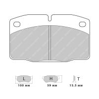Ferodo Racing FCP173 колодки тормозные передние, состав колодок DS Performance, черный