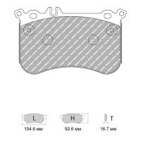 Ferodo Racing FCP4806 колодки тормозные передние, состав колодок DS Performance, черный