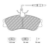 Ferodo Racing FCP1112 колодки тормозные передние, состав колодок DS Performance, черный