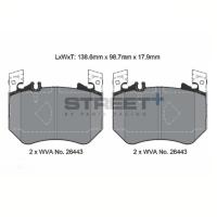 Pagid 8313 колодки тормозные передние, толщина 17,9, состав SP (Street+)