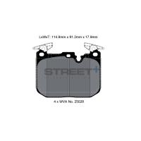 Pagid 4931 колодки тормозные передние, толщина 17,9 мм, состав SP (Street+)