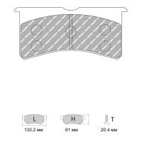 Ferodo Racing FRP3097 колодки тормозные передние, состав колодок "G" (DS 3.12), черный