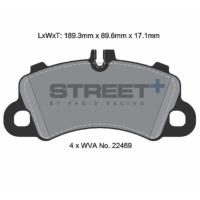 Pagid 8271 колодки тормозные передние, толщина 17,1 мм, состав SP (Street+)