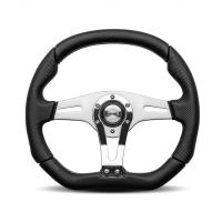 Momo Trek R руль для тюнинга (кожа), 350 мм, вылет 38 мм, черный