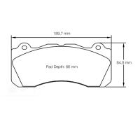 Pagid 8203 колодки тормозные передние, толщина 15,5 мм, состав RSL 1