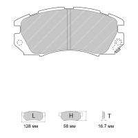 Ferodo Racing FCP948 колодки тормозные передние, состав колодок DS Performance, черный