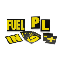 Sparco знаки для пит-борда, черный / желтый