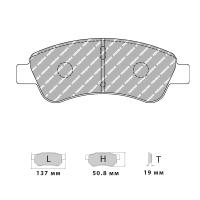 Ferodo Racing FCP1399 колодки тормозные передние, состав колодок DS Performance, черный