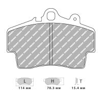 Ferodo Racing FCP1307 колодки тормозные передние, состав колодок DS Performance, черный