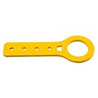 OMP  крюк буксировочный, желтый (толщина 6 мм)
