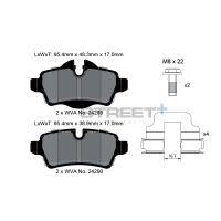 Pagid 8066 колодки тормозные передние, толщина 17 мм, состав SP (Street+)