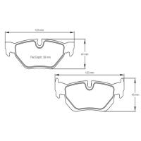 Pagid 8035 колодки тормозные задние, толщина 16,5 мм, состав RSL 29