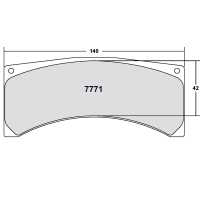 Performance Friction 7771 колодки тормозные задние, толщина 20 мм, состав 01, черный