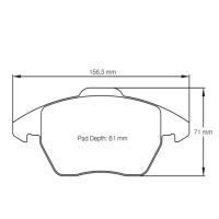 Pagid 8001 колодки тормозные передние, толщина 20 мм, состав RSL 29