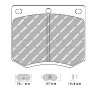 Ferodo Racing FCP167 колодки тормозные передние, состав колодок DS Performance, черный