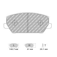 Ferodo Racing FCP5099 колодки тормозные передние, состав колодок "GB" (3.12), черный