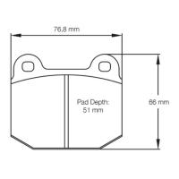 Pagid 2593 колодки тормозные передние, толщина 14,6 мм, состав RS 14