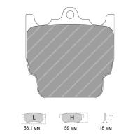 Ferodo Racing FRP3074 колодки тормозные, состав колодок "R" (DS 3000), черный