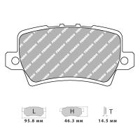 Ferodo Racing FCP1862 колодки тормозные передние, состав колодок DS Performance, черный